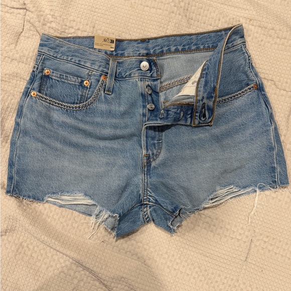 Levi's Pants - Blue Denim Levi Shorts